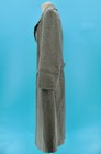 Vtg Men s 1940s Post Wwii Swedish Army Trench Coat Sz Large Long  40s Ww2