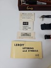 Vintage Keuffel   Esser K e Leroy Lettering Set Drafting Kit In Wood Case Box  1