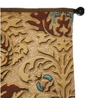 Vintage Look Stunning Silk Road Woven Rich Gold Turquoise Wall Hanging Tapestry