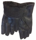 Lady Women Thermal Insulation Faux Leather Waterproof Fashion Dress Gloves 