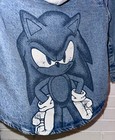 New Sonic The Hedgehog Denim Jacket W  Detachable Hoodie Size - Children s Xs