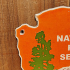 Vintage Yellowstone National Park Service Porcelain Enamel Metal Sign 8  X 6 