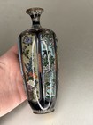 Antique Meiji Japanese Cloisonne Six Scene Sides Vase Ota Kichisaburo