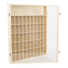 Us 51 Grids Wood Figure Toy Model Display Storage Rack W  Acrylic Door Wall Show