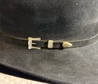 Vtg Resistol Black Gold 20x Beaver Black Western Wear Cowboy Hat Usa Long Oval