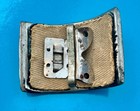 Antique Edwardian art Deco Early 1900s Rhinestone Shoe Buckle   Silver Tone