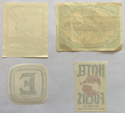 Original Vintage Luggage Labels Austria - Vienna -innsbruck  -hotel Fuchs - 4pcs