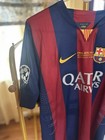 Fc Barcelona Home Neymar Jr Ucl Final Jersey 14 15  Men s   Size 2xl   Slim Fit