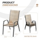 Patio Dining Chairs Set Of 6 Outdoor Patio Furniture Dining Chairs For Garden