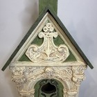 Birdhouse Ornate Shabby Victorian Style 13    Tall X 6 25    X 4   