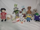 Lot Of 11 Assorted Toys  Et  Pokemon  Doll  Dan Dee  Swibco Puffkins  Minion   