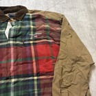 Vtg Polo Sport Ralph Lauren Flannel Plaid Hunting Men Shirt Brown Red Sz  M  929