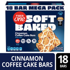  pk2  Fiber One 70 Calorie Soft Baked Bars cinnamon Coffee Cake  Mega Pack 18 Ct