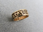 10k Marked Craft Gold Band Ring Free Mason Masonic 5 56 Grams Size 10 Antique