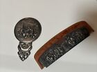 Vintage Silverplated Mirror Comb Art Deco Vanity Dresser Set