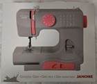 Janome Graceful Gray Basic Easy-to-use 10-stitch Portable Compact Sewing Mach   