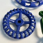 Vintage Cast Iron Valve Handles Lot Of 8 Heavy Industrial Hooks