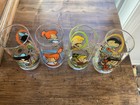 Vintage 1986 Pizza Hut  the Flintstone Kids  Complete Set Of 4 Drinking Glasses 