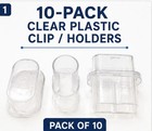 10 Pack 2-slot Peptide Vial Storage Cases For 3ml Vials Clear Plastic