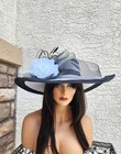 Black White Formal Kentucky Derby Church Tea Ascot Wedding Fancy Church Dress