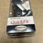 New Larson Quickfit Storm Door Handle   Set Brushed Nickel 20297817- New