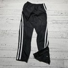 Vintage Nike Pants Kids Youth Large Black Snap Side Track Nylon Stripe Athletic