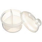 3 Compartment Milk Powder Dispenser With Removable Lids  Assorted Colors