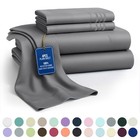 4 Piece Bed Sheet Set Microfiber Hotel Luxury Ultra Soft Deep Pocket Sheets