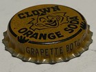 Vintage Clown Orange Soda Cork Lined Bottle Cap Unused Nos 