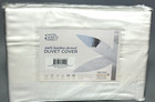 New Hotel Sheets Direct 100  Bamboo-derived Duvet Cover White Size Cal King