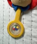 Paddington Bear Vintage Baby Rattle Eden Toys Plush Head Plastic Handle 