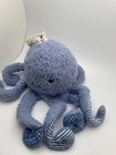 Bunnies By The Bay Plush Ocho Octopus Stuffed Animal Toy Blue Soft 11 
