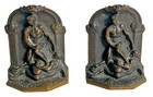 Antique Art Nouveau  Bookends     Classical Mythological      C  1900 To 1925