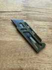 Aerocrafted Sideslip Utility Knife Limited Green Al Bronze Slider Left Hand Used