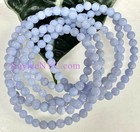 Wholesale 6 Pcs Blue Lace Agate 5mm 7 5    Natural Crystal Stretch Bracelet
