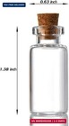 48pcs 4ml Small Glass Bottles With Cork Stopper decorative Bottle vials Jars cut