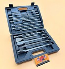 17 Pc Masonry Bit Set Sds Plus Chisel Carbide Tip Lifetime Warranty Drill Hog  