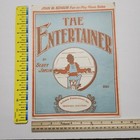 The Entertainer By Scott Joplin Piano Solo Black Americana Sheet Music 1974