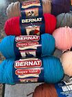Bernat Super Value Yarn Lot Of 12 Variety Of Colors