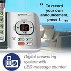 Vtech Cs6529-4 6 0 Phone Answering System Caller Cordless Handsets Silver Black