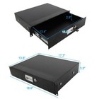 19  Rack Mount 2u Locking Drawer Pro Audio Dj Server Rack Lock Storage Cabinet