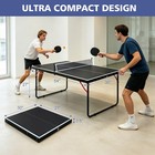 Ping Pong Table  4 5ft Foldable Table Tennis Table Kit With Net   Two Bats