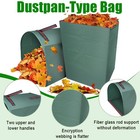 72 Gal Garden Leaf Bags Heavy Duty Yard Waste Container Reusable Lawn Trash Can