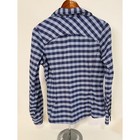 Columbia Silver Ridge Plaid Shirt Women s Medium Omni-shade Upf 40 Navy Gingham