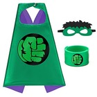 Kids Dress Up Capes And Masks Set  Kids Costume For Party Favor Green