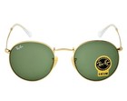 Ray-ban Sunglasses Rb3447 Round Metal Gold Frame Green Classic Lens 50mm Unisex