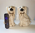 Large 8  Staffordshire Dog Pair King Charles Spaniels