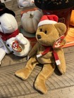 Vintage Ty Beanie Babies Holiday Teddy 96   Snowball  96  halo Ii 2000 Rare