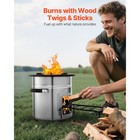 Uimoso Portable Camping Rocket Stove With Carry Bag For Wood Burning