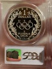 1988-s Olympic Silver Commemorative Dollar Pr69dcam Pcgs Proof 69 Deep Cameo